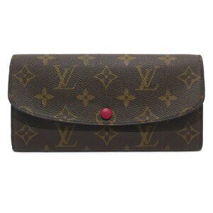 LOUIS VUITTON Portefeuille Emilie (New Model) Fuchsia Monogram 496-080225